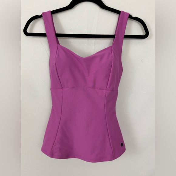 CALIA Power Sculpt Geranium High Support Square Neck Thick Straps Tankin… - Picture 4 of 13